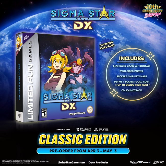 Sigma Star Saga DX Classic Edition (Switch, PS5)