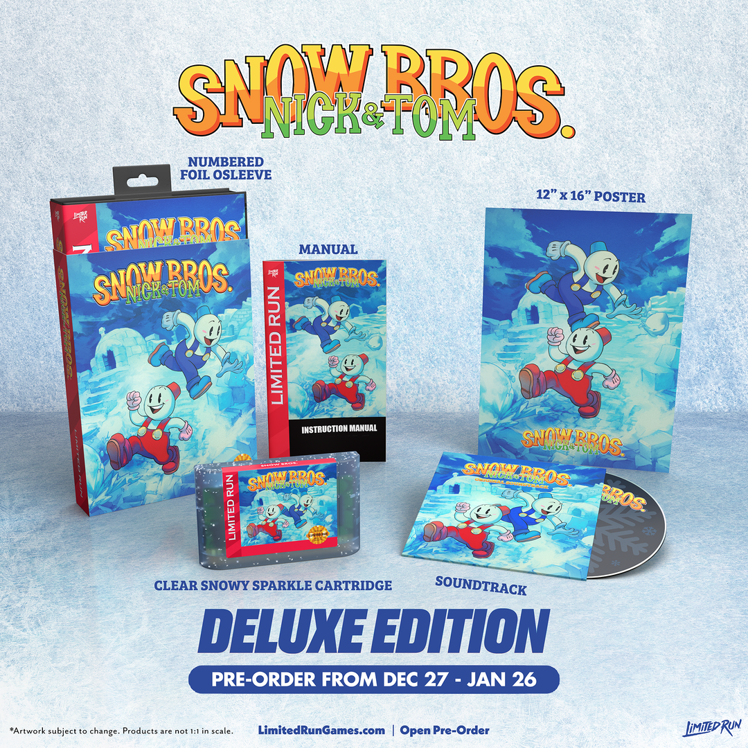 Snow Bros. Nick & Tom Deluxe Edition (SGN 16-Bit) – Limited Run Games Snow Bros. Nick & Tom Deluxe Edition (SGN 16-Bit) – Limited Run Games