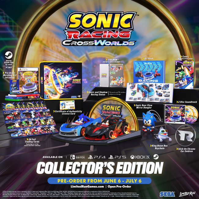 Sonic Racing: CrossWorlds Collector's Edition (Switch, PS5, PS4, Xbox)