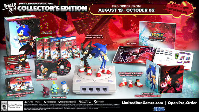 SONIC X SHADOW GENERATIONS Collector's Edition (Switch)