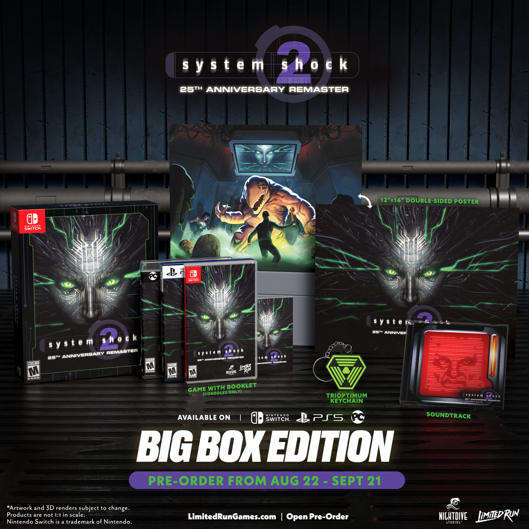 System Shock Console System Shock 2: 25th Anniversary Remaster Big Box Edition (Switch, PS5 ...