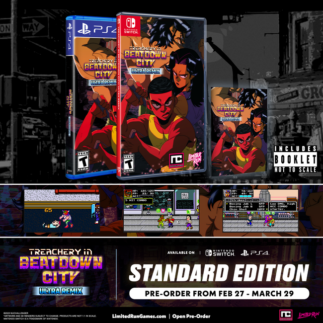 Treachery in Beatdown City: Ultra Remix Standard Edition (Switch, PS4)