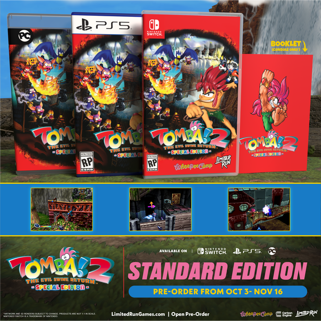 Tomba! 2: The Evil Swine Return Special Edition Standard Edition (Switch, PS5, PC)