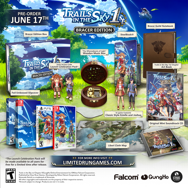 Trails in the Sky 1st Chapter Bracer Edition (No Steelbook + Game)