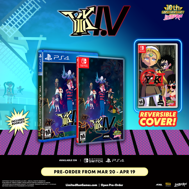 Yiik YIIK: A Postmodern RPG Standard Edition (Switch, PS4) – Limited Run Games