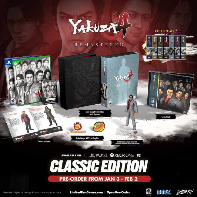 Yakuza 4 Remastered Classic Edition (PS4, Xbox, PC)