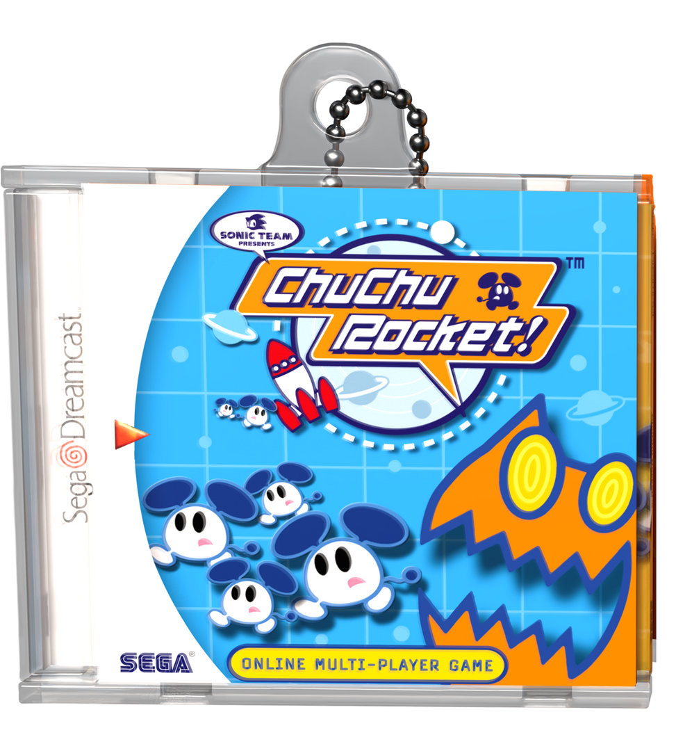Game Case Keychain ChuChu Rocket! Game Case Keychain – Limited Run Games