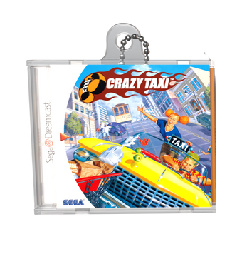 Crazy Taxi Game Case Keychain