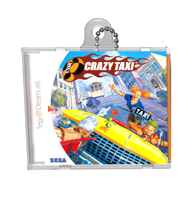 Crazy Taxi Game Case Keychain