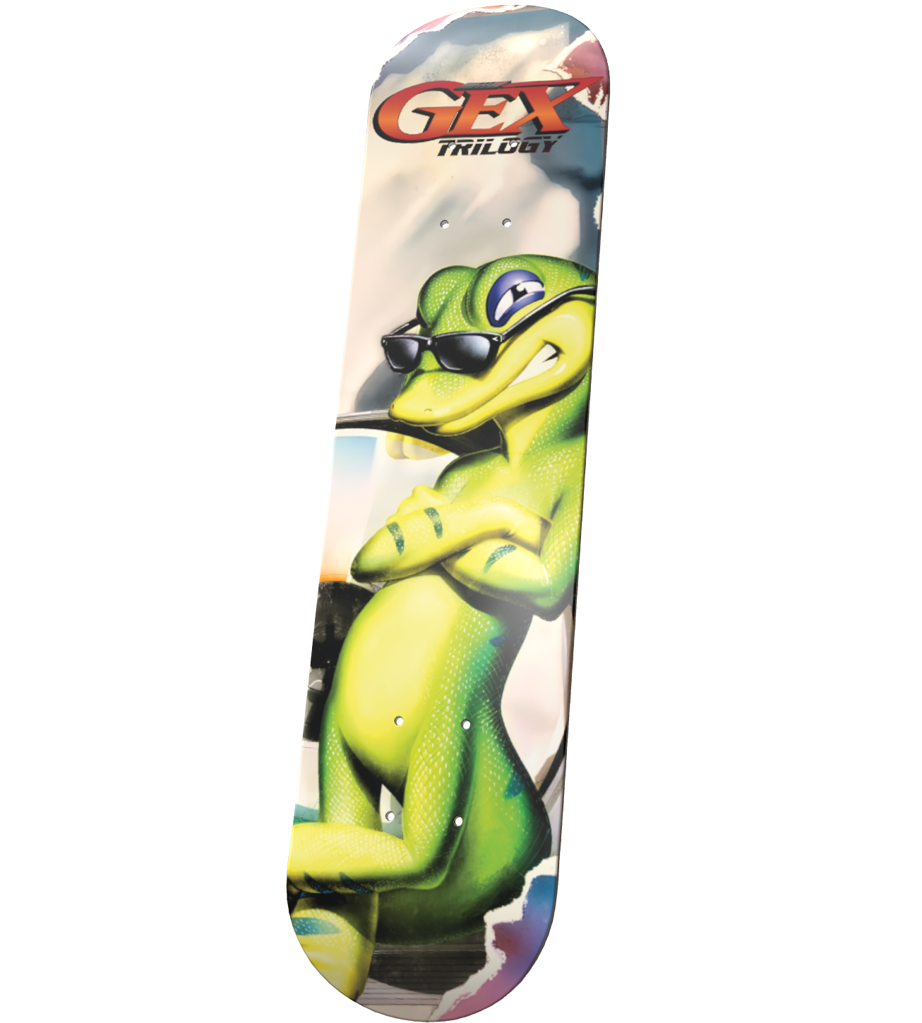 Limited Run Games GEX Trilogy Skate Deck