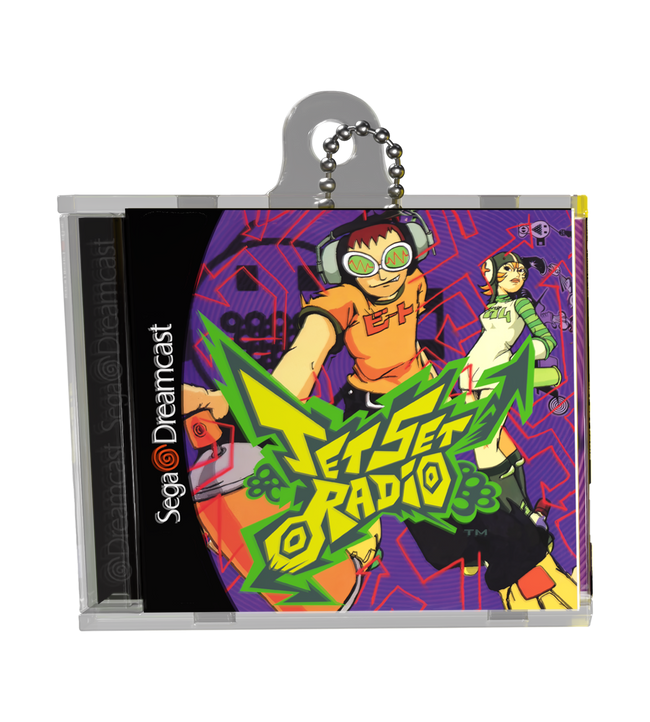 Jet Set Radio Game Case Keychain