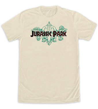 Jurassic Park Triceratops Pixel T-Shirt