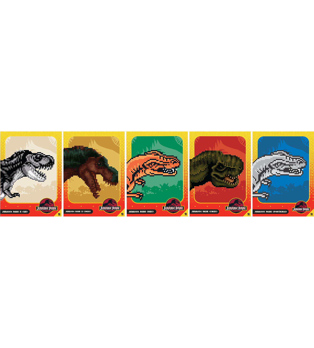 Jurassic Park Trading Card Set Limited Run Games