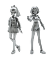 River City Girls 2 Figure Sets Silver