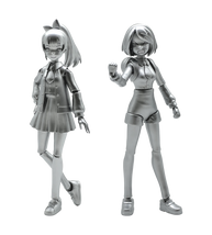 River City Girls 2 Figure Sets Silver
