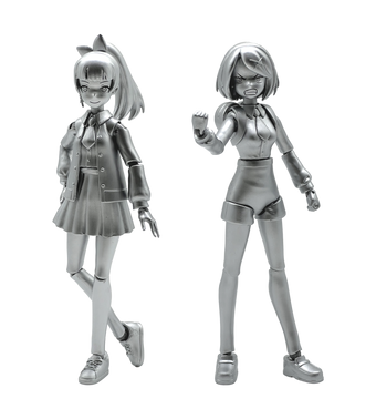 River City Girls 2 Figure Sets Silver