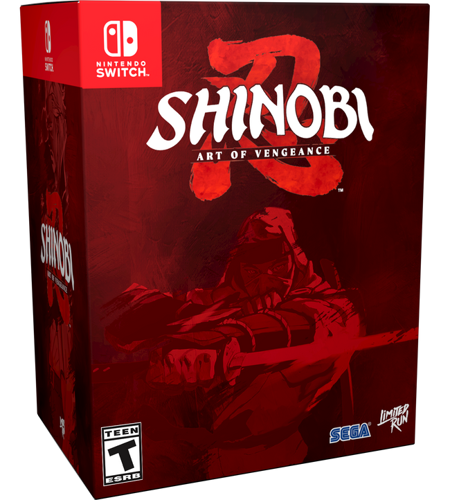 SHINOBI: Art of Vengeance Collector's Edition Contents (Switch, PS5, Xbox)