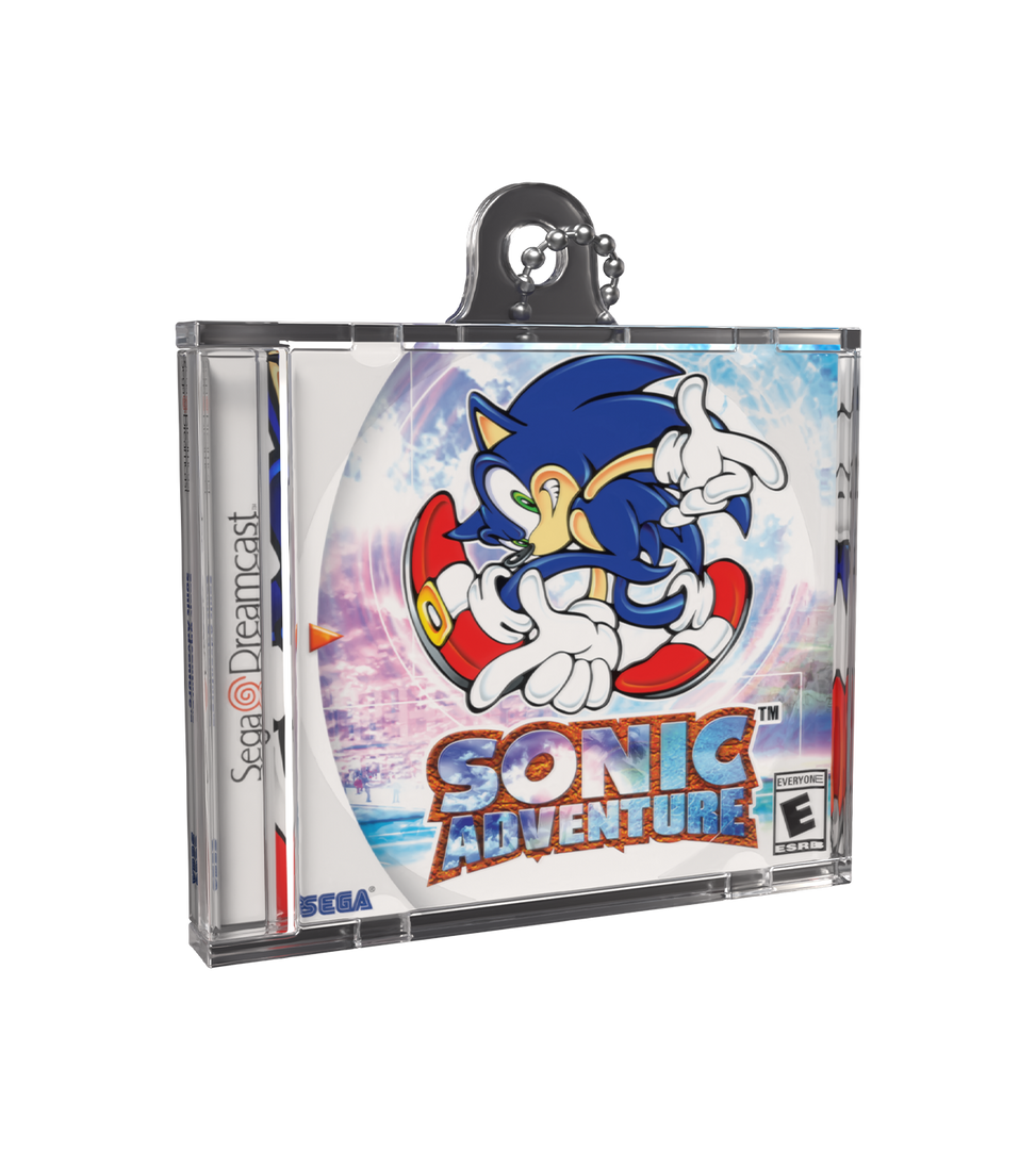 Game Case Keychain Sonic Adventure Game Case Keychain – Limited Run Games
