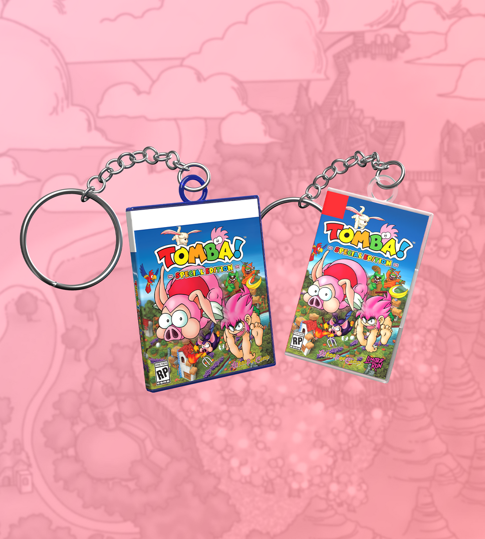 Game Case Keychain Tomba! Special Edition Mini Game Case Keychain – Limited Run Games