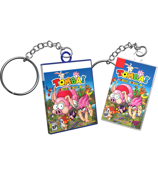 Tomba! Special Edition Mini Game Case Keychain