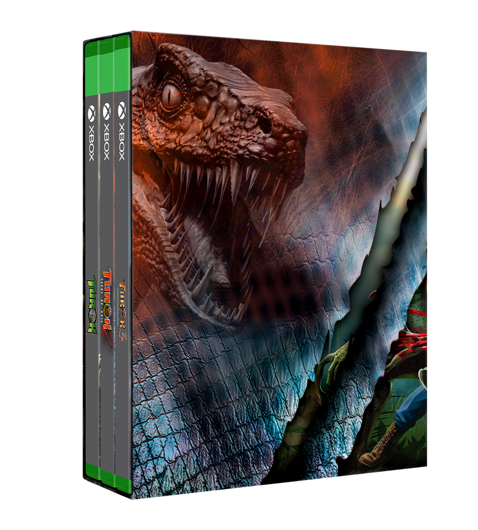 Turok Commemorative Slipcase Xbox Triple Pack – Limited Run Games Turok Commemorative Slipcase Xbox Triple Pack – Limited Run Games