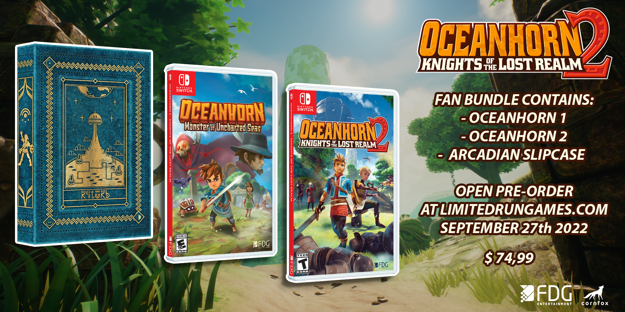 uncharted 2 monsters Oceanhorn 2: Knights of the Lost Realm Fan Bundle (Switch) – Limited Run Games