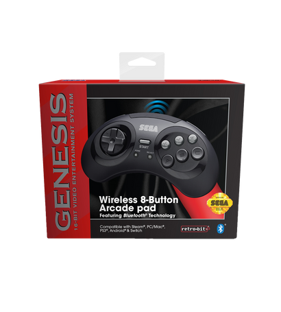 Official SEGA Genesis Bluetooth Controller (Black)