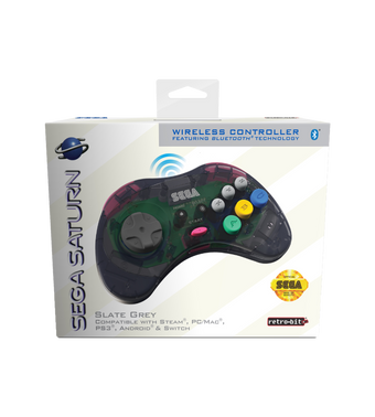 Official SEGA Saturn Bluetooth Controller (Slate Grey)