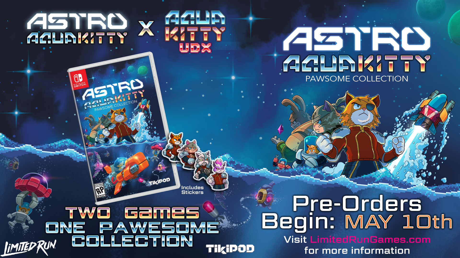 再入荷商品 Astro Aqua Kitty Pawsome Collection (Switch) – Limited Run Games Nintendo Switch