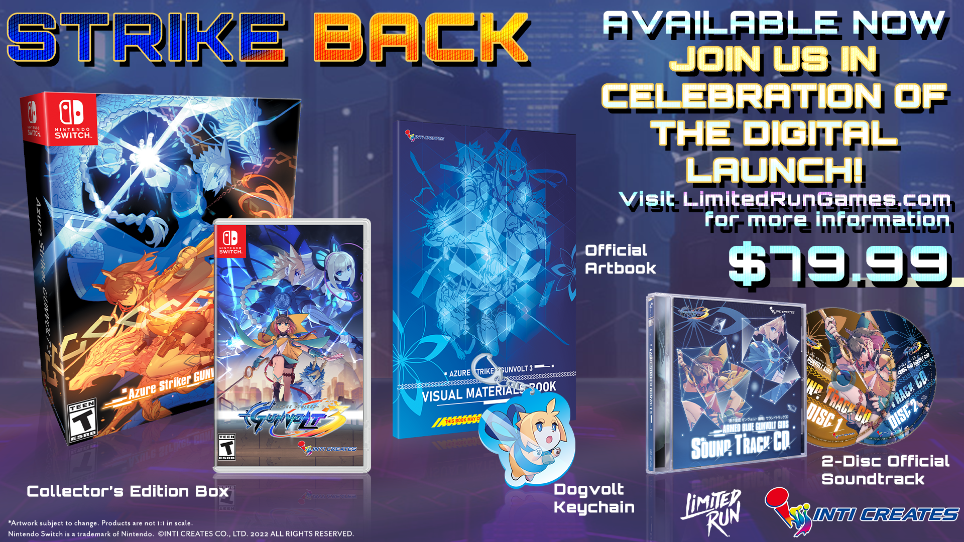 Azure Striker Gunvolt 3 Collector's Edition (Switch) – Limited Run