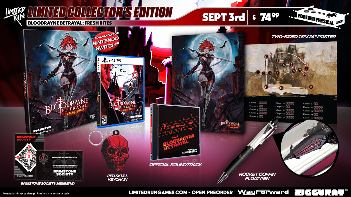 PS5 Limited Run #12: BloodRayne Betrayal: Fresh Bites Collector's Edition