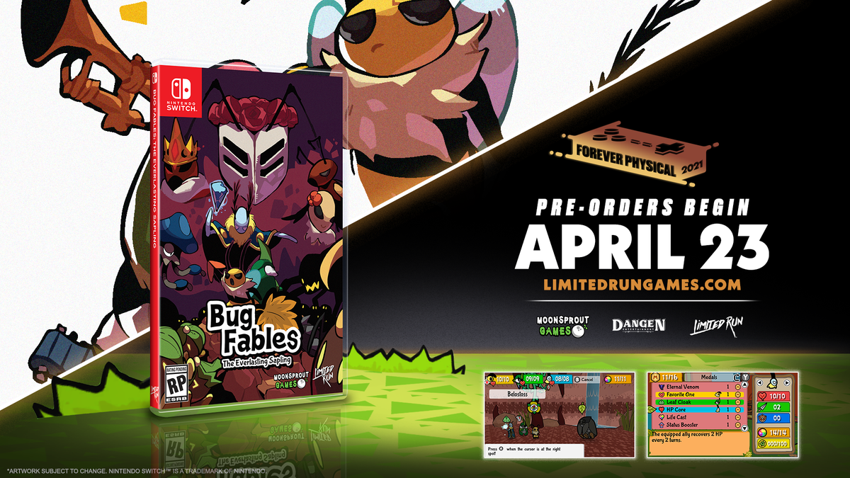 Carátula de Bug Fables: The Everlasting Sapling para SWITCH Carátula de Bug Fables: The Everlasting Sapling para SWITCH