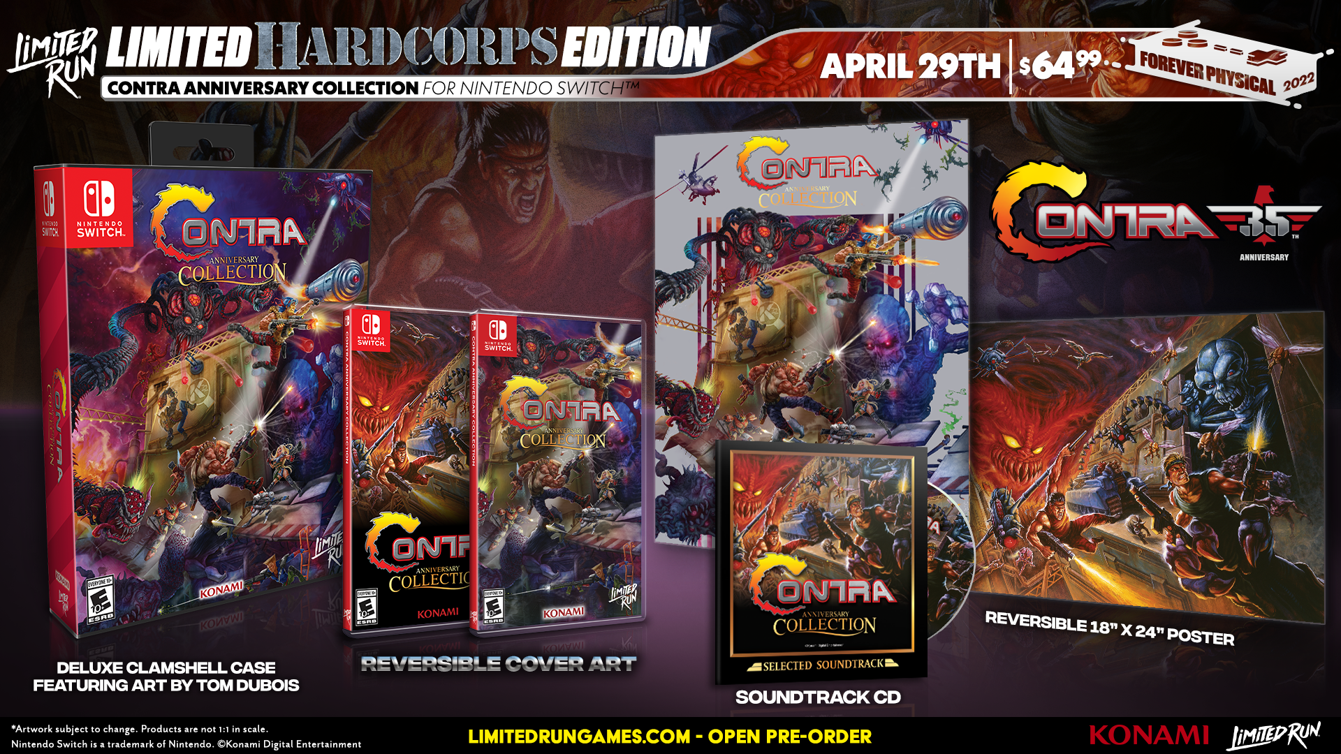 Nintendo Switch CONTRA COLLECTION Contra Anniversary Collection (Switch Limited Run #140) for