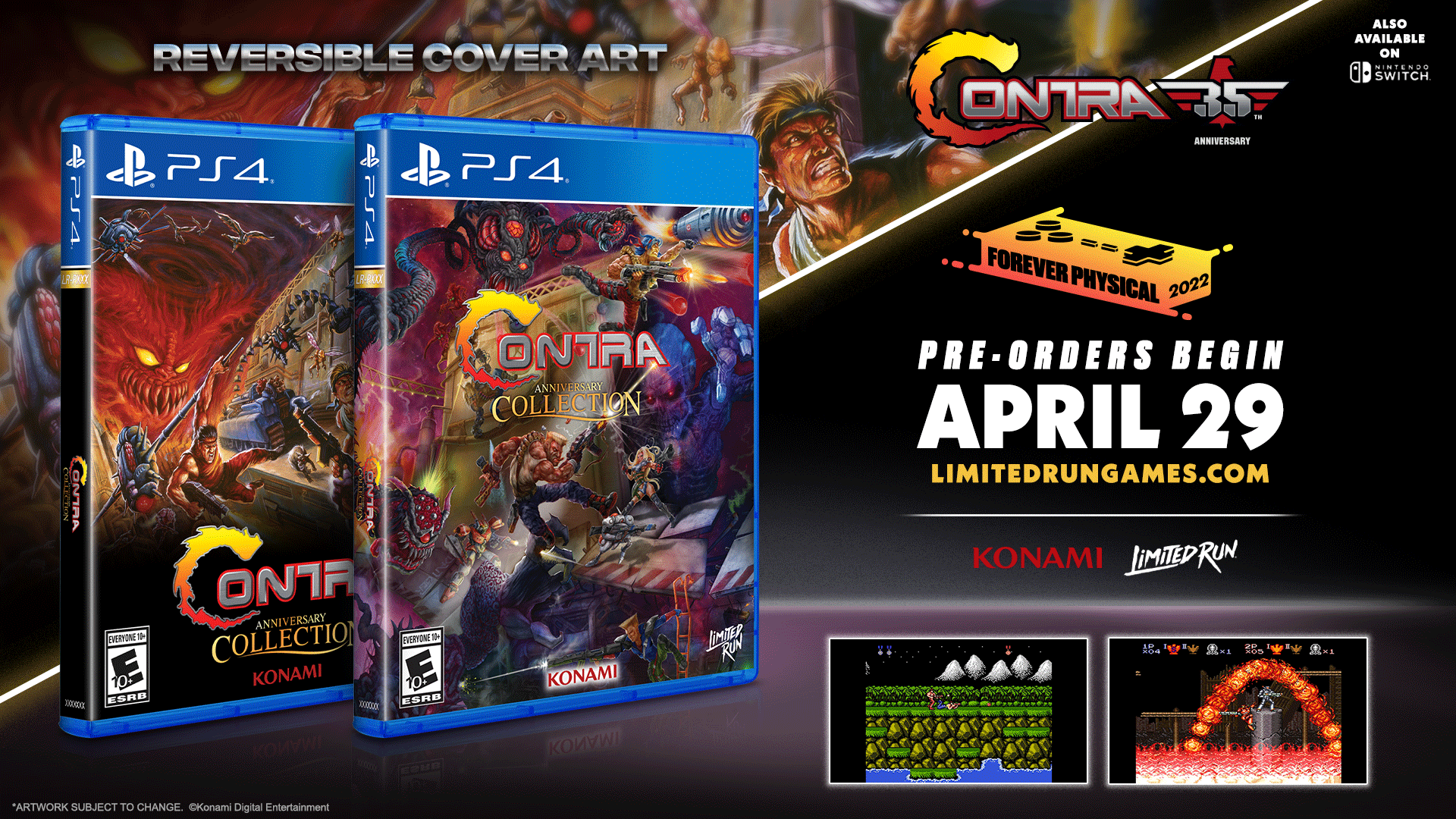 Contra Anniversary Collection Konami Code Ps4 Limited Run #446: Contra Anniversary Collection (PS4) – Limited Run Games