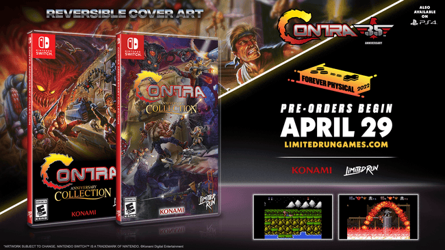 Switch Limited Run #140: Contra Anniversary Collection