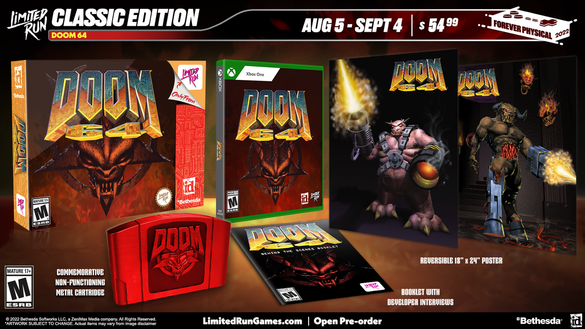 DOOM The Classic Collection (1,II & 3) Nintendo Switch Limited Run Game DOOM The Classic Collection (1,II & 3) Nintendo Switch Limited Run Game