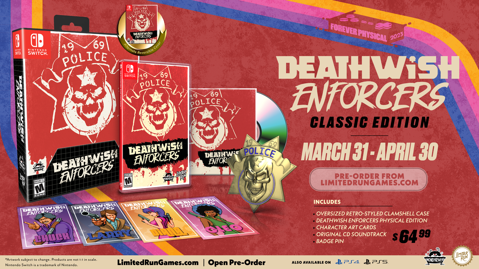 Switch Limited Run #185: Deathwish Enforcers Classic Edition Switch Limited Run #185: Deathwish Enforcers Classic Edition