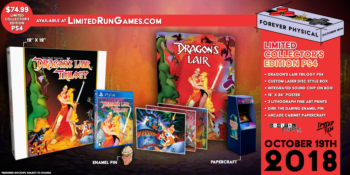 Limited Run #183: Dragon's Lair Trilogy Classic Edition (PS4)