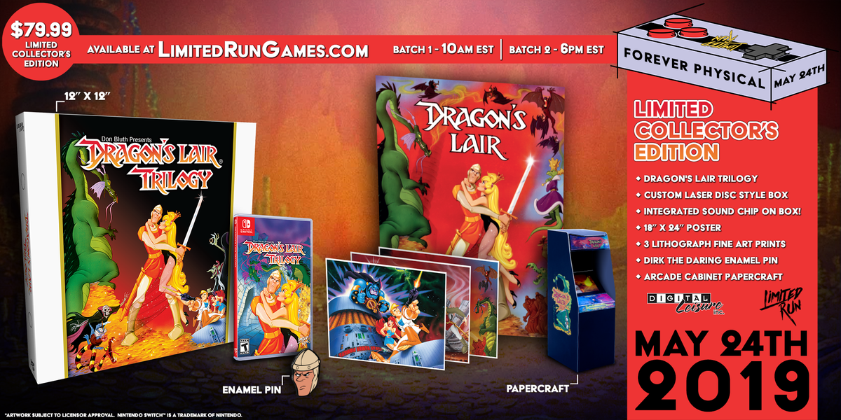 Switch Limited Run #36: Dragon's Lair Trilogy Classic Edition
