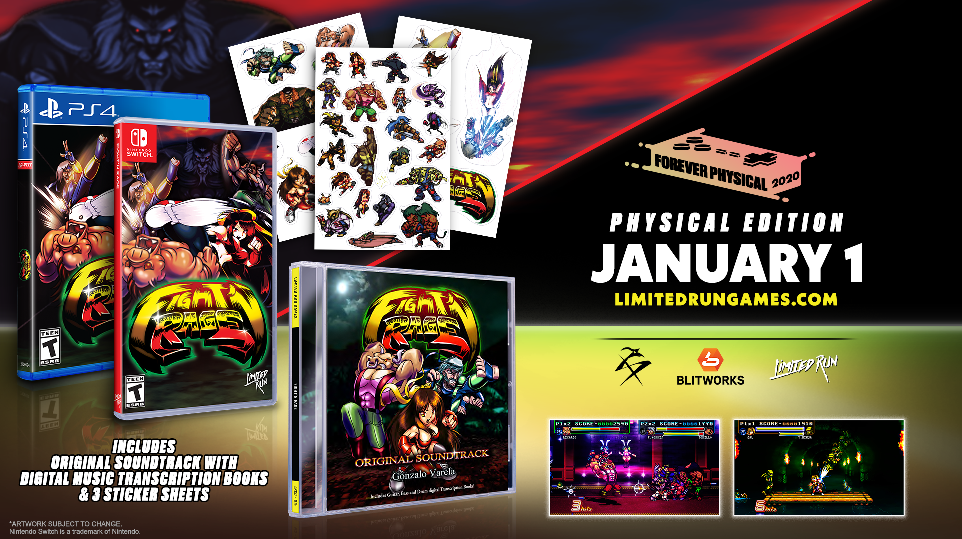 Limited Run #381: Fight'N Rage Soundtrack Bundle (PS4) – Limited