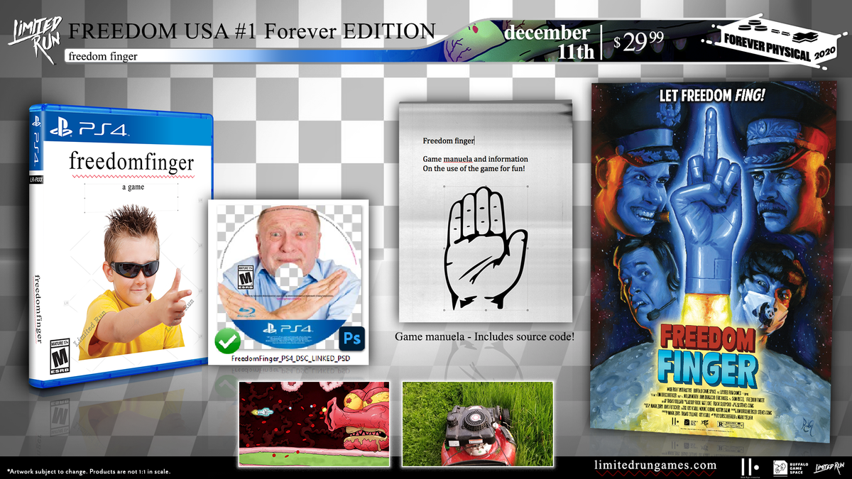 Limited Run #378: Freedom Finger (PS4)