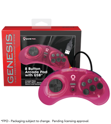 Official Sega Genesis Pink USB Controller