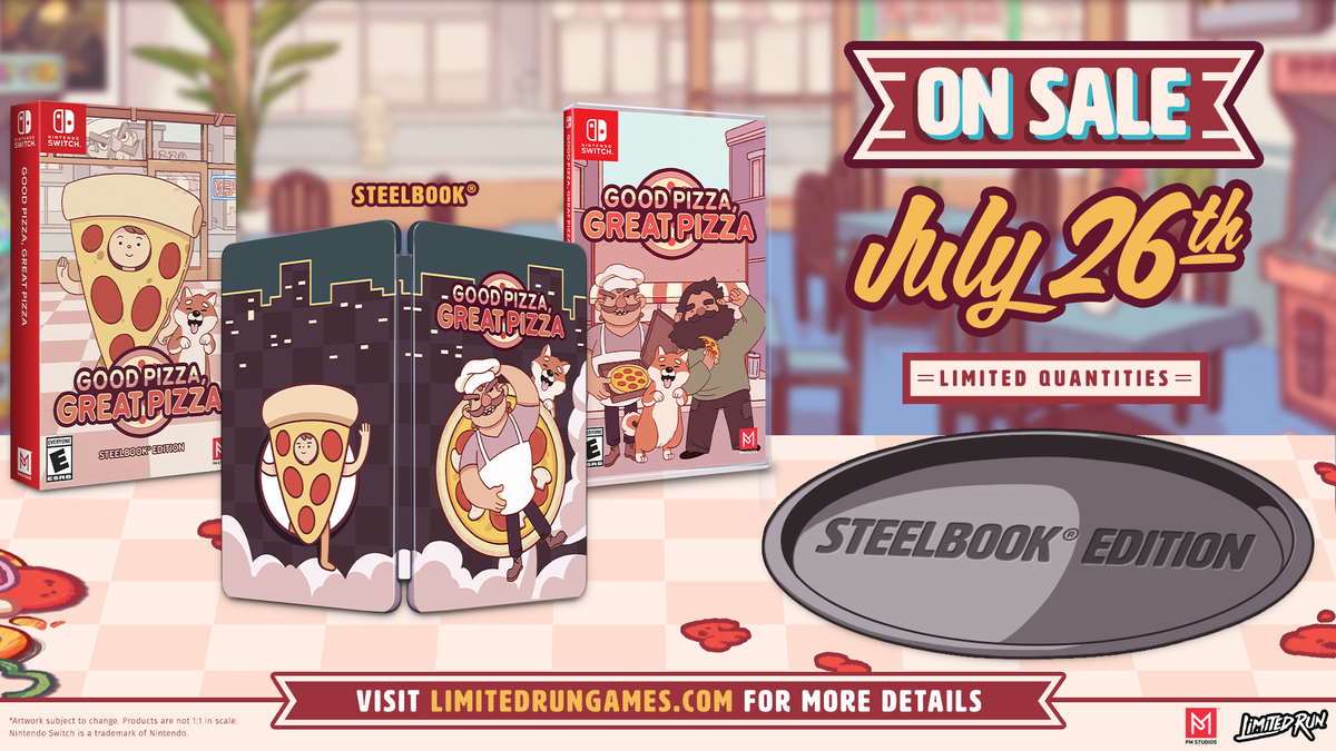 Good Pizza, Great Pizza SteelBook Edition (Switch) Limited Run Games