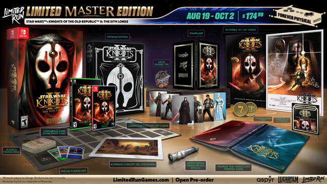 Switch Limited Run #158: STAR WARS: Knights of the Old Republic II: The Sith Lords Master Edition