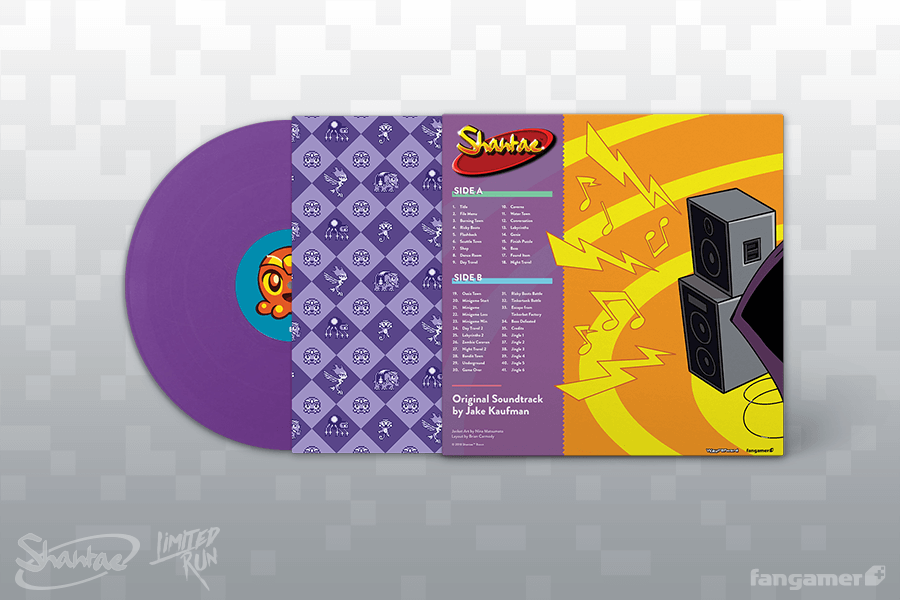 Shantae GBC Vinyl Soundtrack Purple Variant
