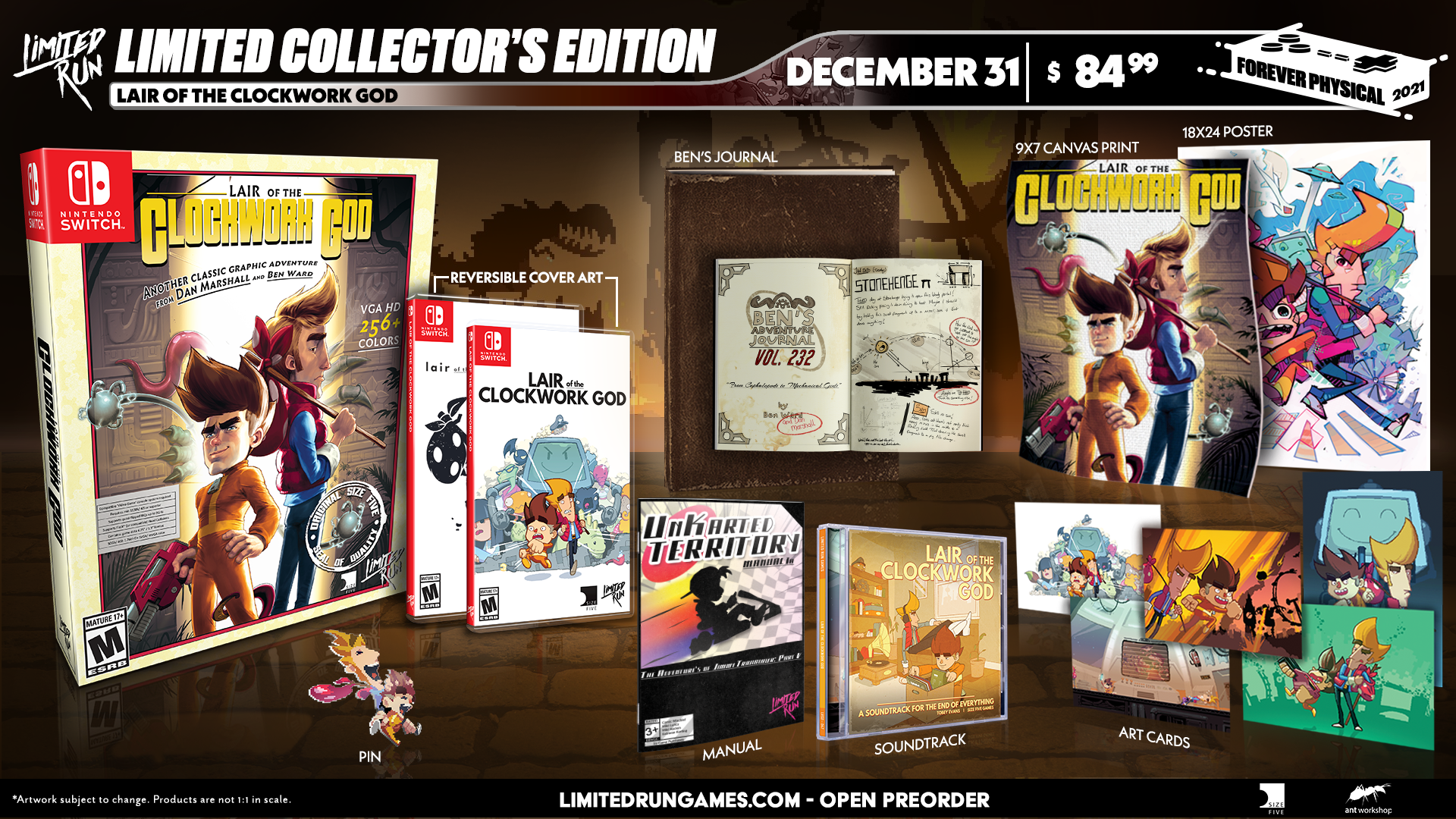 Switch Limited Run #133: Lair of the Clockwork God Collector's Switch Limited Run #133: Lair of the Clockwork God Collector's
