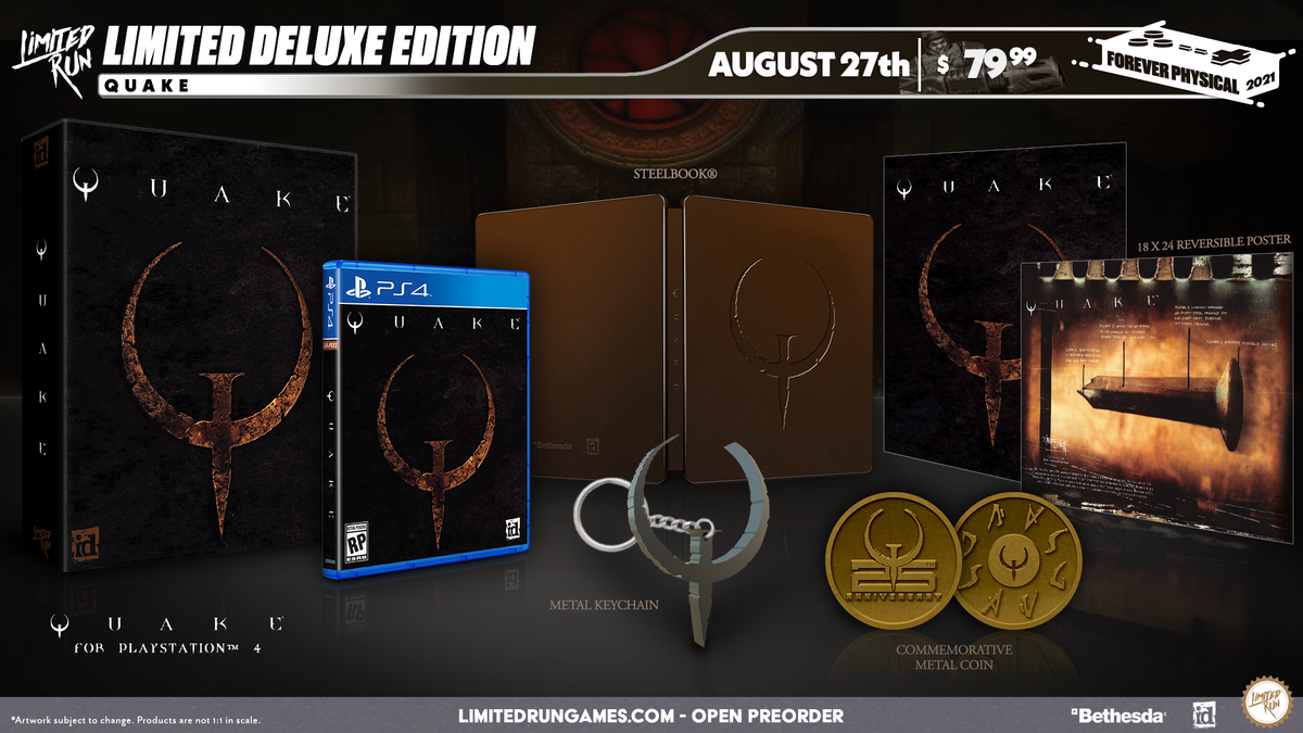 QUAKE II Special Edition PS4 Limited Run LRG530 (US Game In EN FR DE ES IT) NEW QUAKE II Special Edition PS4 Limited Run LRG530 (US Game In EN FR DE ES IT) NEW