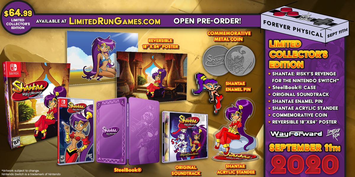 Shantae : Risky's Revenge - édition collector Limited Run Games