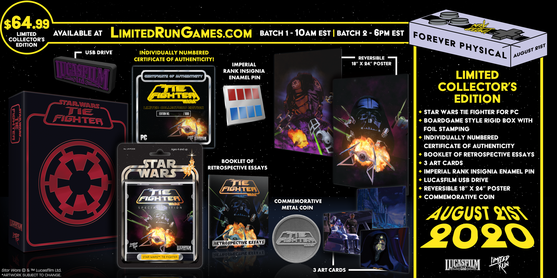 Star Wars X-Wing / TIE Fighter - Édition Premium PC - Limited Run - Neuf Scellé