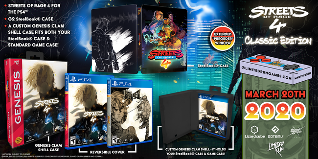 Limited Run #332: Streets of Rage 4 Classic Edition (PS4) [PREORDER]